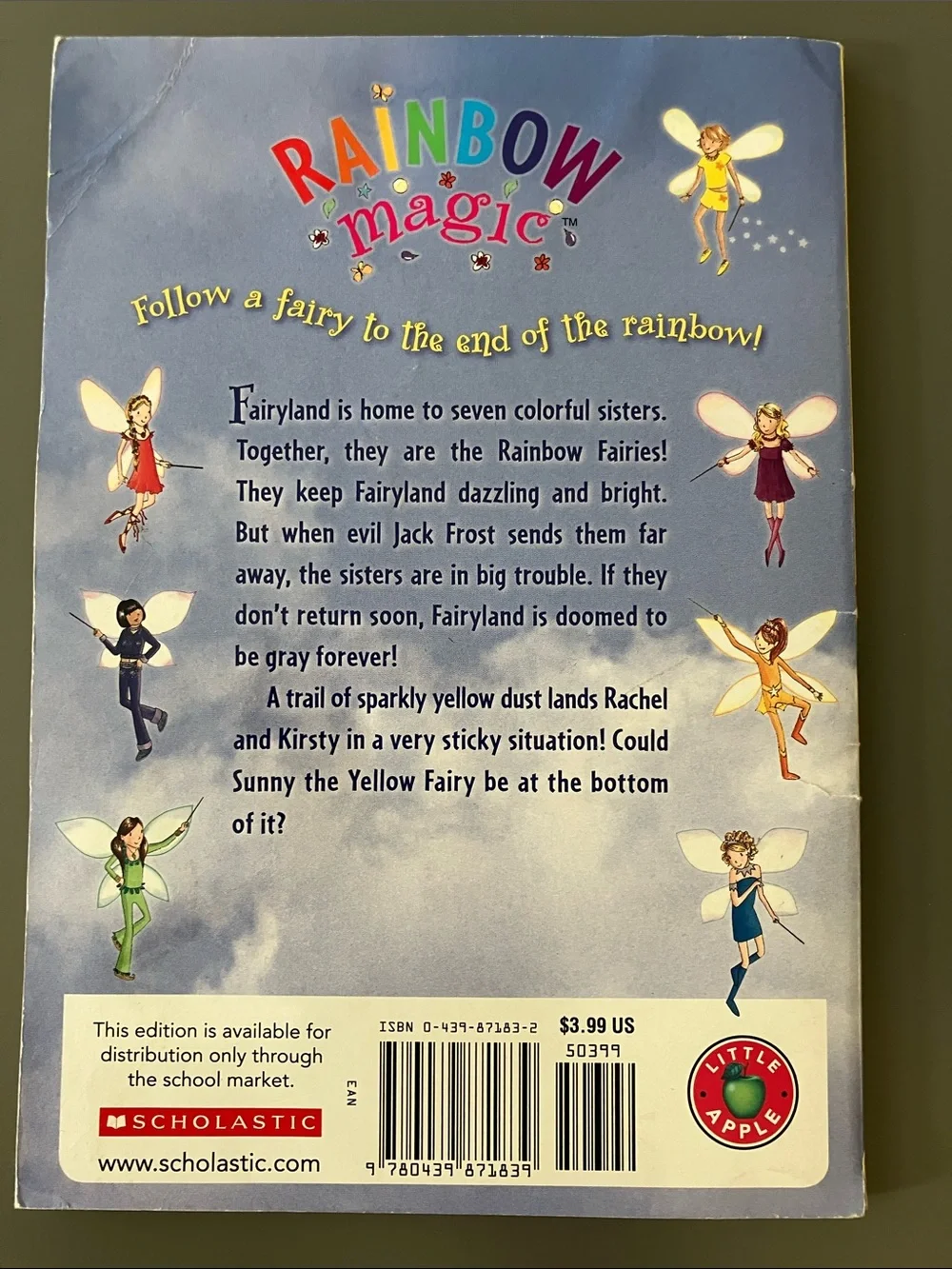 Rainbow Magic Fairy Book Set - Green, Yellow, Orange, Blue